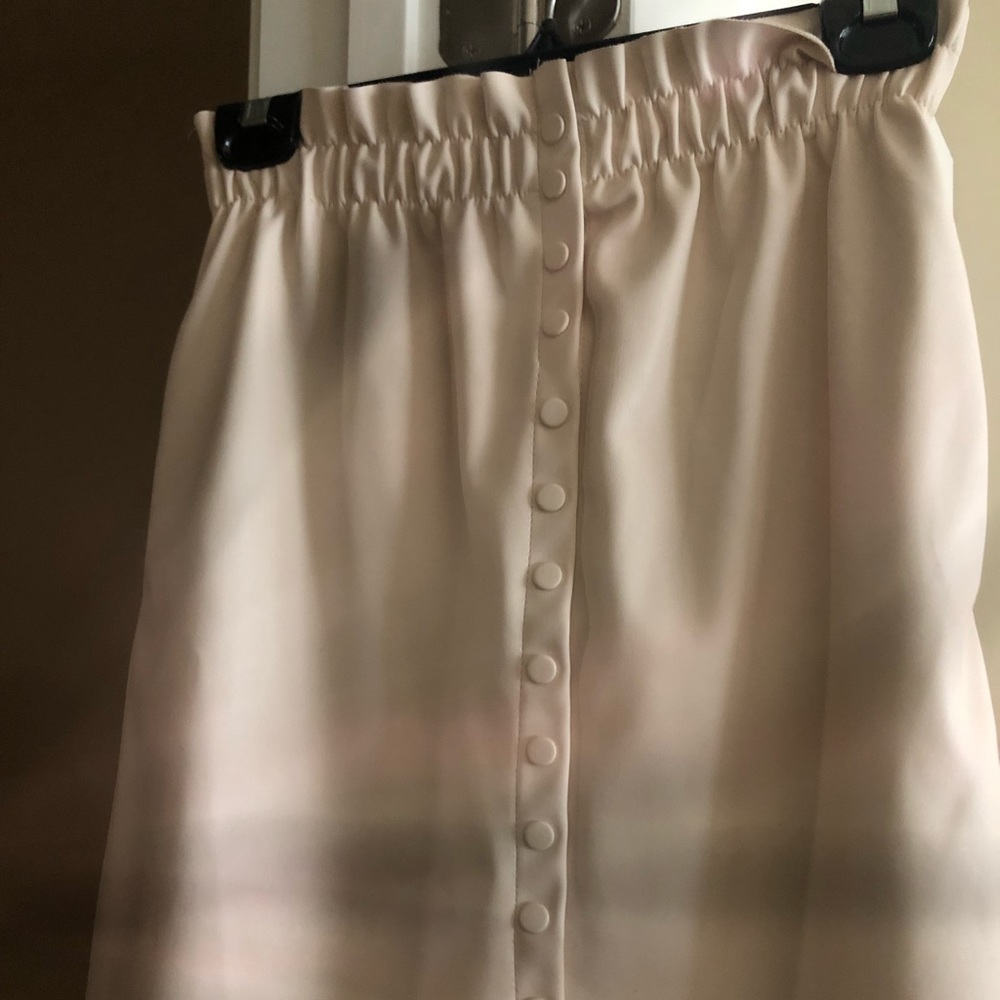 Faux leather mini skirt